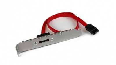 12in 1 Port SATA to eSATA Adapter Plate - 6Gbps - Internal to External
