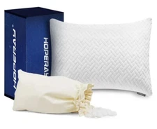 Hoperay Bed Pillows for Sleeping - Bedding Shredded Memory Foam Firm, Queen