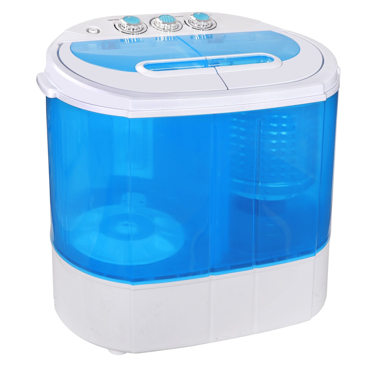 LDAILY Portable Washing Machine, 26 lbs Capacity Twin Tub Washer and