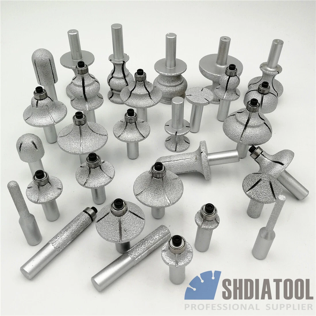 1pc Vacuum Brazed Diamond Router Bits With 1 2