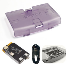 Game Boy Advance GBA USB-C Battery 1800 mAh 3.7 V w/ ATOMIC PURPLE Battery Cover