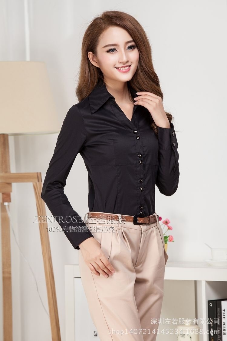 売れ筋商品|||ビーヤング シャツ レディース トップス BYHANYO BOW - Button-down blouse - black Women's Drawstring Waist Chiffon Shirt Women's Long Sleeve
