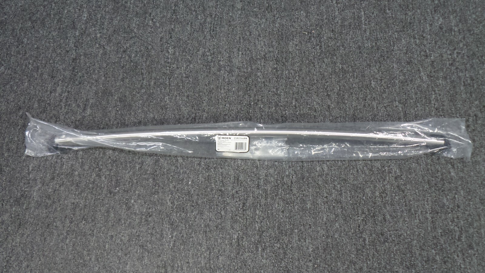NEW Moen 72" Curved Shower Rod w/ Decorative Covers | CSR2164BN | Brushed Nickel