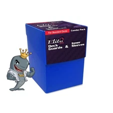 BCW Gaming Combo Pack - Inner Sleeves and Elite2 Deck Guards - Blue FREE SHIP