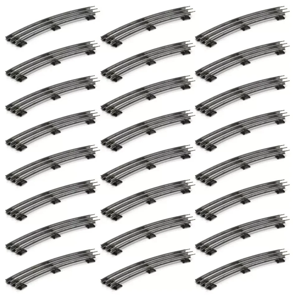 Case of 24 O-42 Curve O Gauge High Tensile Strength Tubular Train Tracks NEW - Image 4 of 4