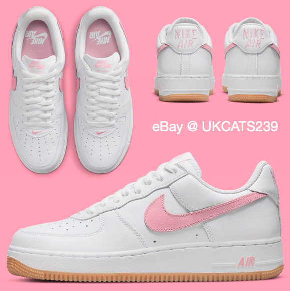 Nike Air Force 1 Low Retro (DM0576-101) White/Pink / 12