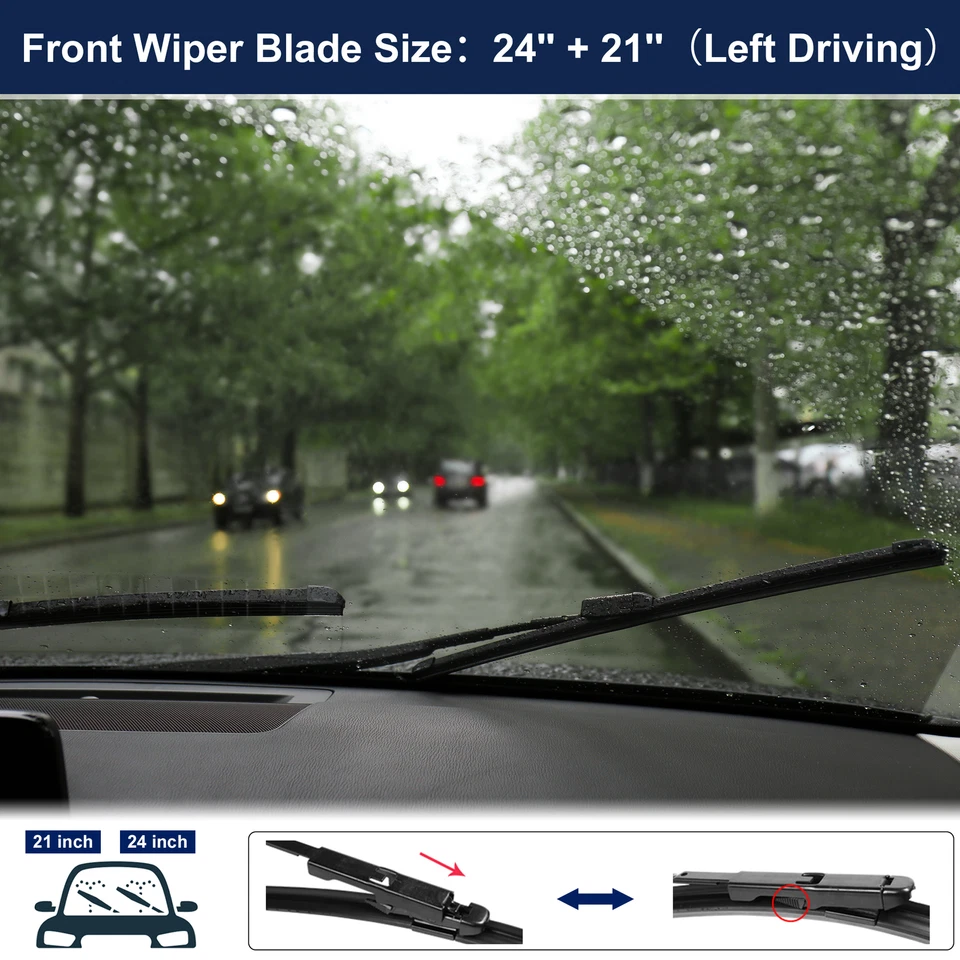 Limpiaparabrisas delantero 24" 21" para Chevrolet Traverse 2012-2017 Foto 2 de 4