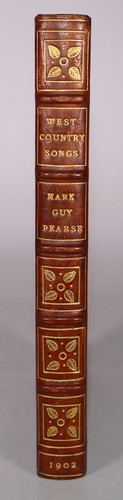 1902 West Country Songs by Mark Guy Pearse Arts & Crafts Leather Binding 1st Ed - Picture 2 of 22