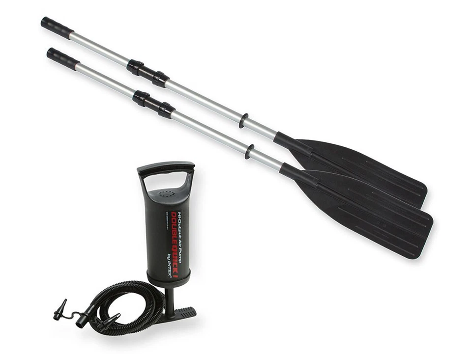 INTEX Seahawk 3 Set Schlauchboot + Paddel + Pumpe Angelboot Ruderboot 3 Personen - Bild 3 von 4