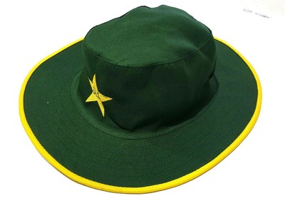 GREEN WIDE BRIM UMPIRE COTTON PAKISTAN 
