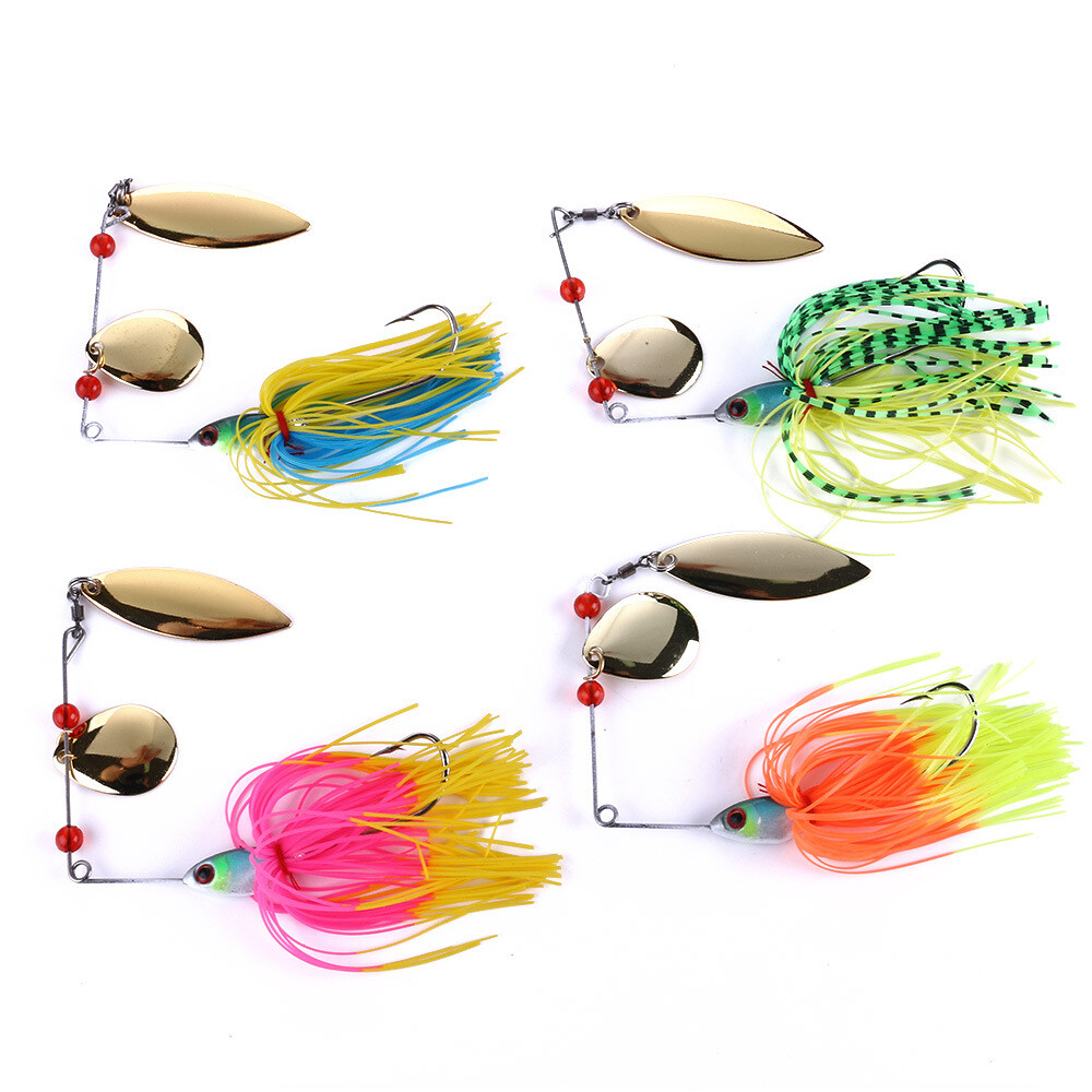 4PCS 19g Fishing Lure Spinner Bait Lead Jig Spoon Metal Buzzbait Blade Tackle - Image 6