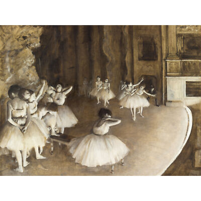 Edgar Degas Ballettprobe auf der Bühne extra großes Kunstposter