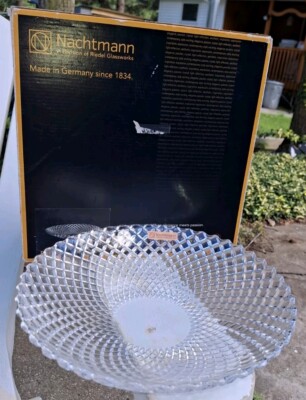 Nachtmann Bowl Rumba Dancing Stars 9 5/6''  Bread Dish Schale Riedel Glassworks