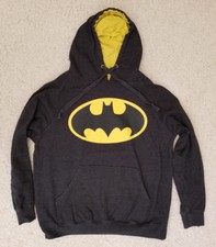 BATMAN DC COMICS SUPER HERO HOODIE SWEATSHIRT YOUTH BOY'S LRG