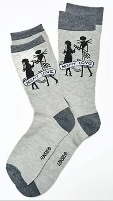 Disney Nightmare Before Christmas His & Hers Matching Crew Socks Reg Size NWT