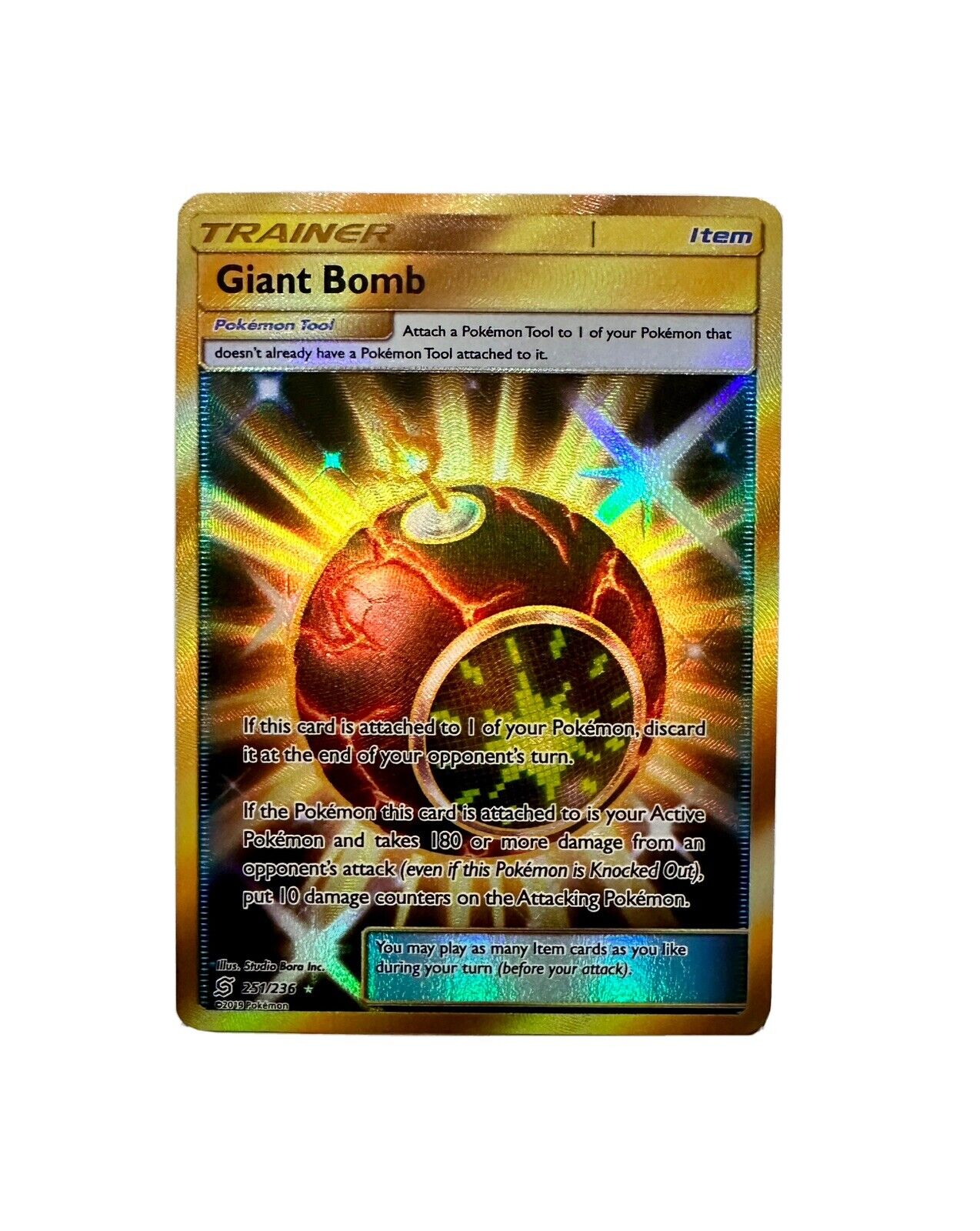 Pokemon TCG - Giant Bomb - 251/236 - Secret Rare - Unified Minds - NM/M