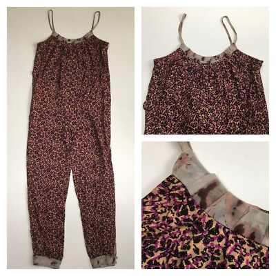 RACHEL ROY Womens sz XS Multi-Color Mixed Print Lightweight One Piece Jumpsuit