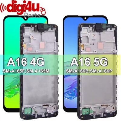 Für Samsung Galaxy A16 4G/5G SM-A165F A166B LCD Display Bildschirm Ersatz + Rahmen