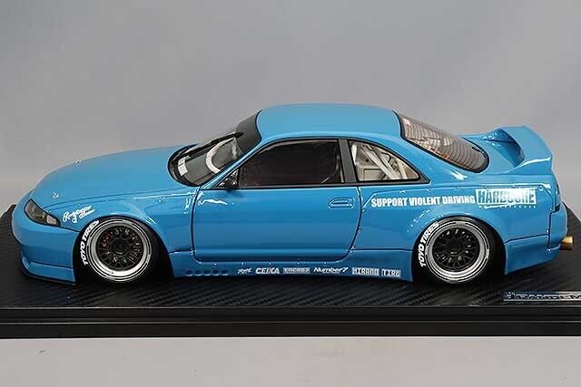 1/18 IG ignition #IG3026 Nissan Skyline GT-R R33 PANDEM GT-R (BCNR33) Blue