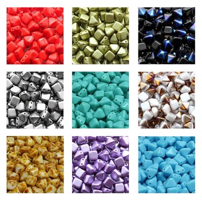 Rutkovsky 111-95030 Pyramid Stud Pressed Beads Czech Glass 6mm Size 10g Pack