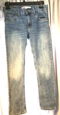 Levis 511 Boys Jeans Size 14 27"x27" Slim Straight Denim Faded Blue Pants