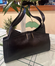 Vintage Matt Murphy  Double Zip Handbag Shoulder Bag Black Leather