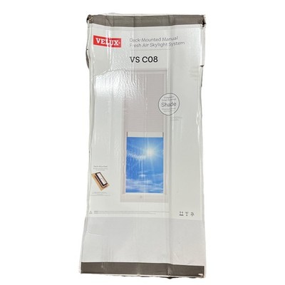 VELUX (VS C08) Deck Mounted Skylight System 46in L x 23in W Box Slightly Damage