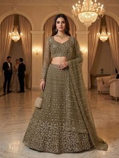 Bollywood Indian Lehenga Ethnic Wedding Pakistani Bridal Party Lengha Choli eid