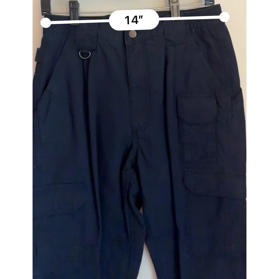 Pantalones de hombre 5.11 Tactical Series talla 30x30 azul algodón carga trabajo utilitario Foto 4 de 4