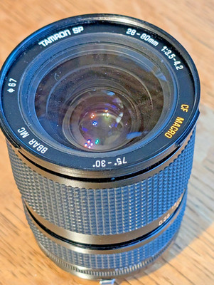 Tamron SP 28-80mm f3.5-4.2  Macro Zoom BBAR MC  Minolta Mount Lens
