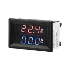 DC 100V 50A Voltmeter Ammeter Blue Red LED Dual Digital Volt Amp Meter Gauge.