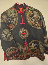 Women's Chinese/Asian Silk embroidered Jacket, vintage 1965, Great Condition
