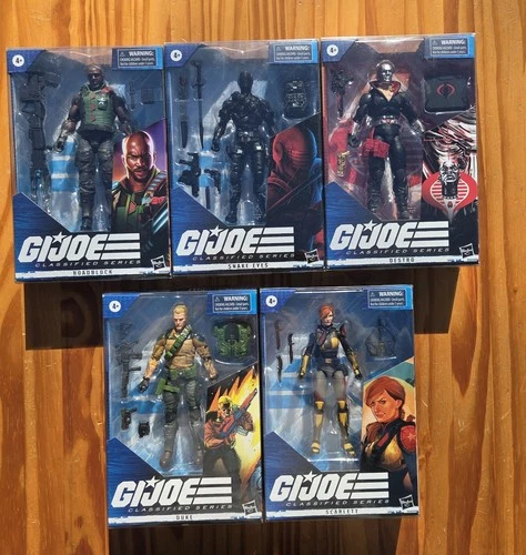 GI JOE Classified 5 figure Lot (Variants): #01 / #02 / #03 / #04 & #05