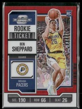 2023-24 Panini Contenders Optic Ben Sheppard Rookies Red #23 Indiana Pacers