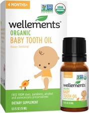 Wellements Organic Baby Tooth Oil - 0.5 fl oz
