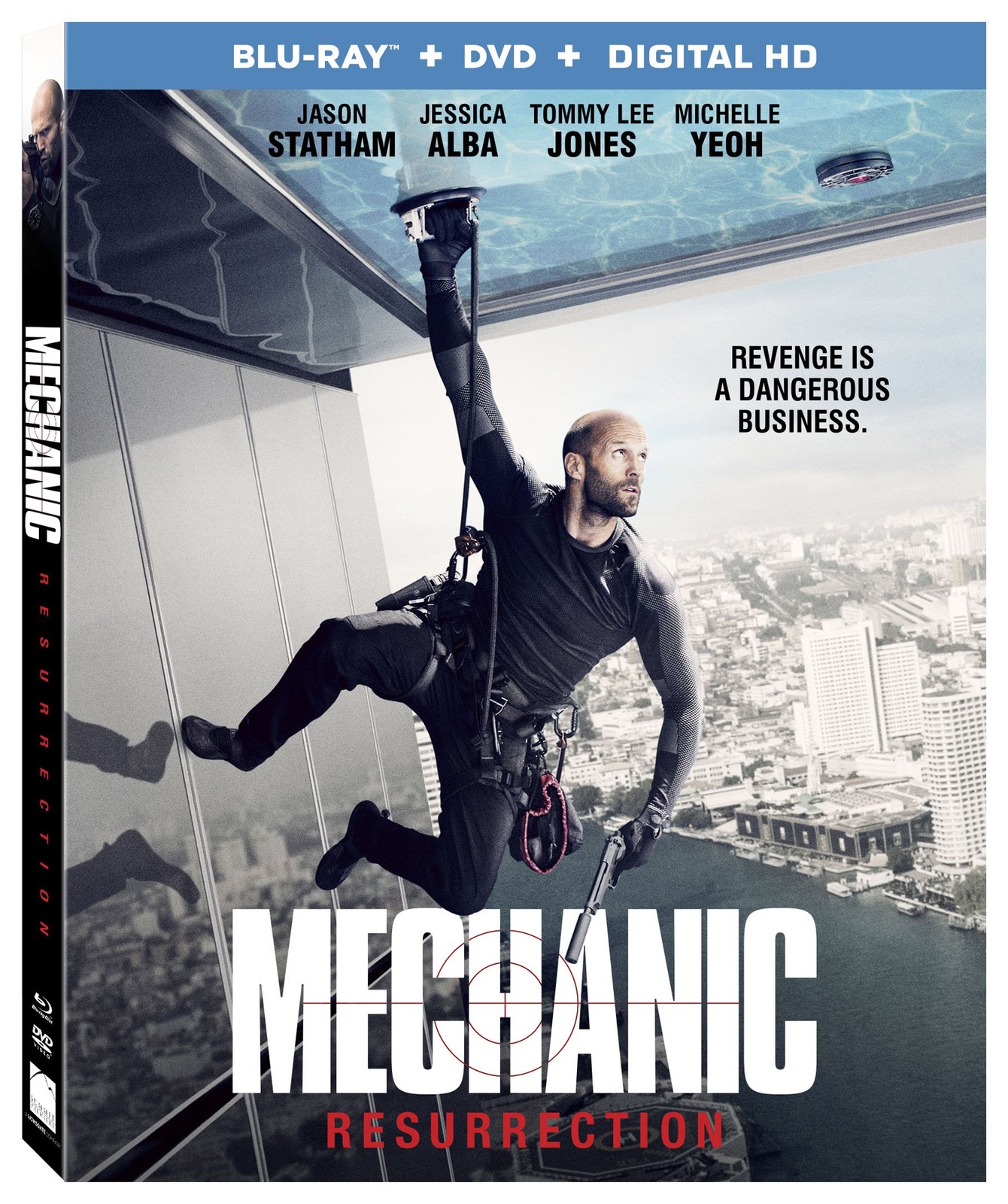 Mechanic Resurrection (Blu-ray) Jason Statham Jessica Alba Tommy Lee Jones