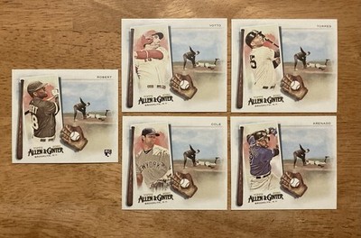 2020 Topps Allen & Ginter N43 BOX LOADER 5 card lot-Robert Jr RC, Votto, Cole