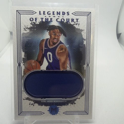 2023-24 Topps Motif - Legends of the Court Relics Tyrese Maxey #LCR-45 /35 (MEM)