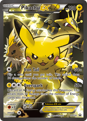 Pikachu EX (XY124) [XY: Black Star Promos] Moderately Played