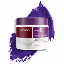 Karseell For Blonde Silver Gray Highlighted Hair Purple Hair Mask Professional N