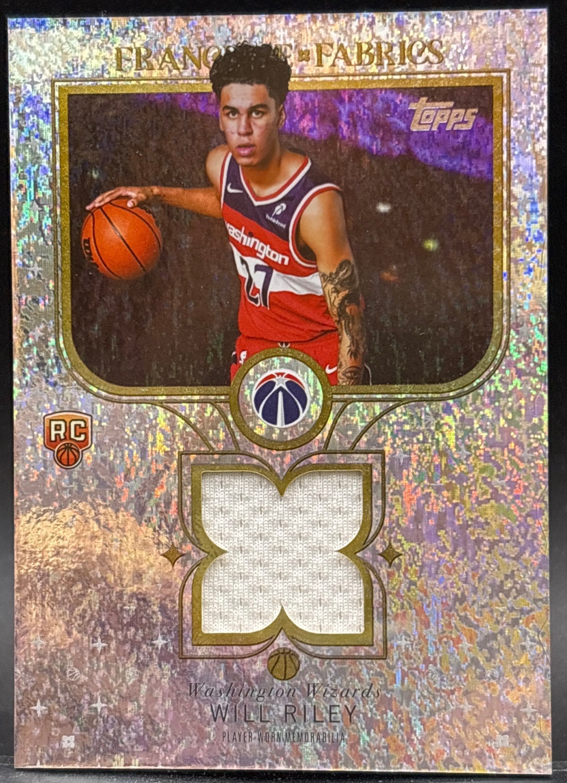 2025-26 Topps - Franchise Fabrics Will Riley #FF-WR Holofoil (MEM, RC)