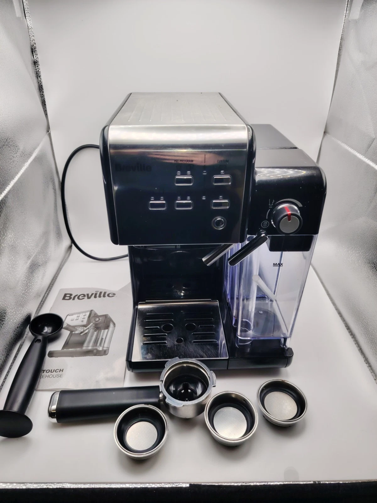 Breville One-Touch Coffeehouse II Coffee Machine for Espresso, Cappuccino, Latte