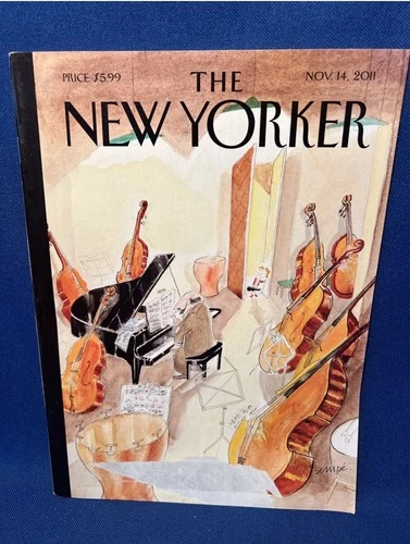 NOV 14, 2011 The New Yorker Full Magazine Cover J.J. Sempe' "Different Scales"