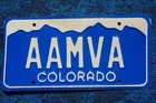 Colorado American Association of Motor Vehicle Administrators License Plate