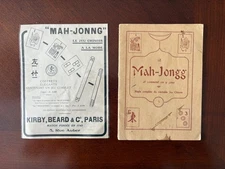 FRENCH Mah-Jongg 24P Pamphlet& RARE French Mah-Jonng Original Newspaper Ad Paris