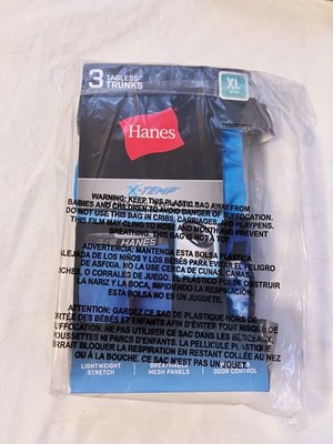 Hanes X-Temp Tagless Trunks Men's Boxer Briefs  3-Pack XL 40-42 XTMST3