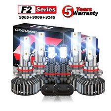 For Chevy Avalanche 2002-2005-6x LED Headlight Bulbs High Low Beam Fog Light