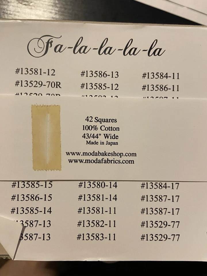 Fa La La La La By French General For Moda OOP Charm Pack - Image 2 of 2