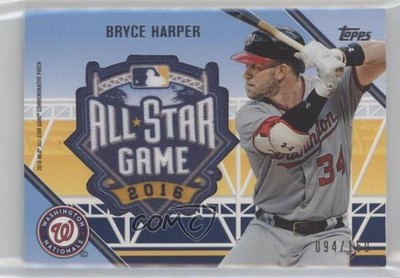 2016 Topps All-Star FanFest Manufactured 94/150 Bryce Harper #ASGP-6 Patch 1lq2