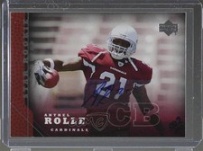 2005 Upper Deck Rookie Debut Buyback Star /100 Antrel Rolle #206 Auto 0p5